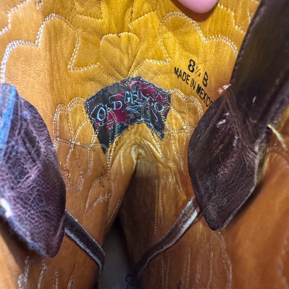 Old Gringo Distressed Brown Leather Boots - Picture 6 of 8